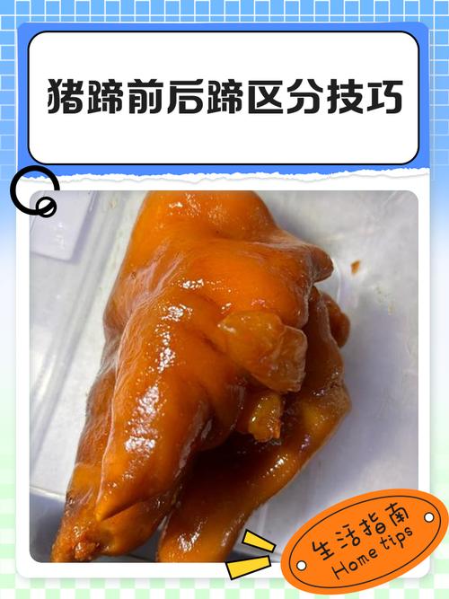 猪蹄怎么分前后蹄图解_如何区分前后猪蹄？看弯曲小孔颜色！