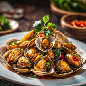 辣炒蛤蜊的做法_蛤蜊吐沙快烫香辣做法