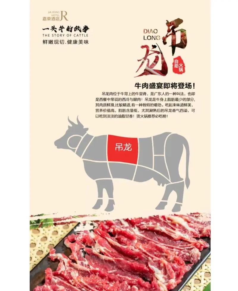 吊龙肉牛哪个部位图解_高端火锅的23倍奢华！