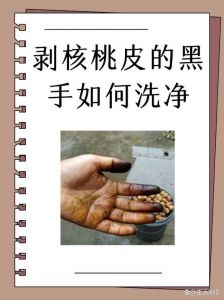 剥完核桃手黑怎么清洗掉_核桃手黑别怕，盐搓醋泡葡萄汁擦！