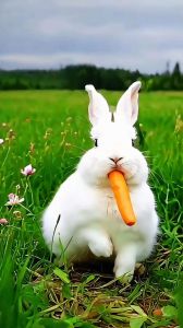 小兔兔吃白萝卜视频：可爱场景展现健康食材的自然魅力