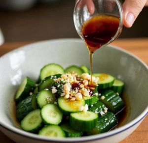 糖醋黄瓜做法：调好汁，脆黄瓜冷藏入味