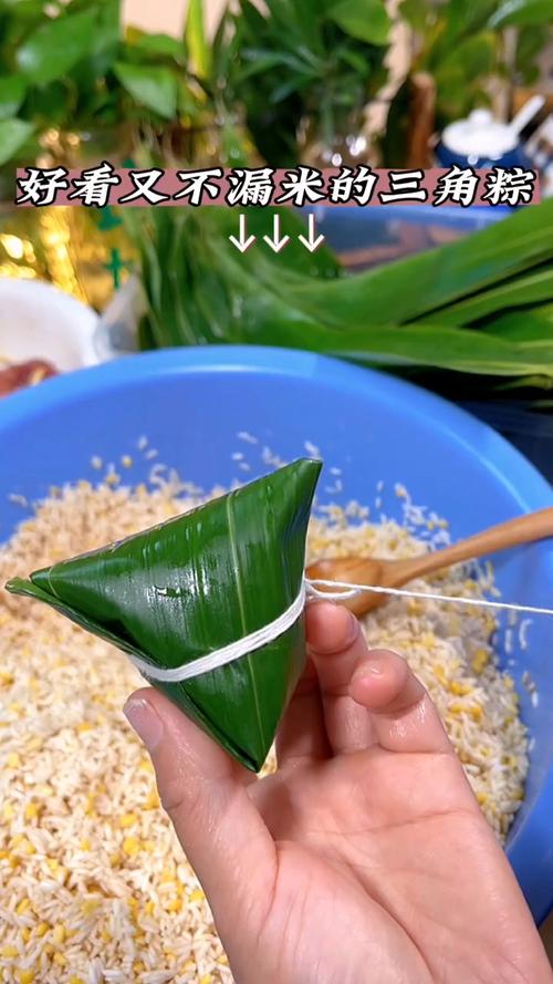 老式三角粽子的步骤照片_端午自制香甜Q弹三角粽