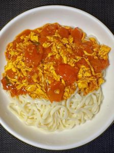 鸡蛋挂面最简单的做法_家常鸡蛋肉末挂面，劲道鲜美，做法简单！