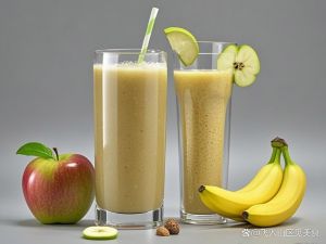 苹果香蕉榨汁的做法_自制果蔬汁，清爽养颜助瘦身
