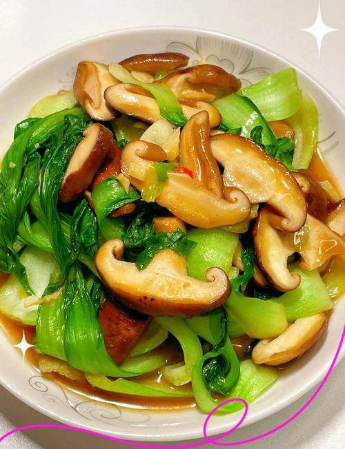 白灼香菇油菜的做法_白灼香菇油菜，清爽鲜美做法