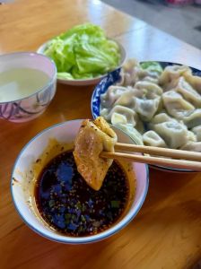 饺子吃蘸料怎么调_辣椒油+酱油+花椒粉，风味绝了！