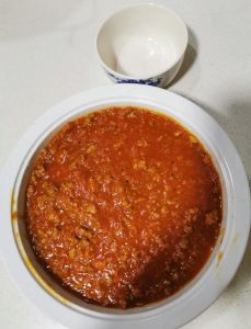 家常炸肉酱的做法_香浓酱料拌面饭绝配