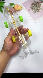 矿泉水瓶手工制作_矿泉水瓶变身创意玩具，亲子动手乐趣多！