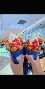 鸡蛋仔加冰淇淋叫什么_鸡蛋仔配冰淇淋，冰火两重天！