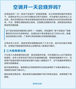 空调连续开一周会坏吗_空调用久了？别担心，正确使用保养，寿命超长！