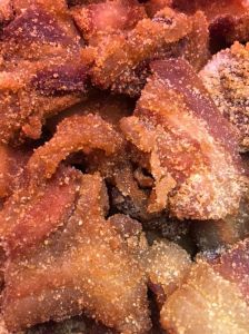 咸米粉肉晒干的做法_香脆独特，古法新做！