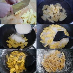 炒姜片做法_炖汤炒制红糖姜片，美味又暖身