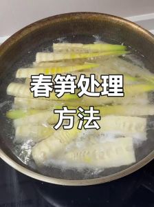 春笋的正确焯水方法_盐水焯，冷冻存，美味不涩！