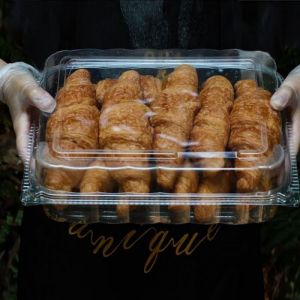 丹麦牛角包做法_面团黄油交互制作法