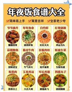 过节菜谱家常菜做法_节日家宴，温情满桌！