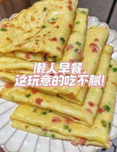 汉堡鸡蛋饼的做法_面糊+肉馅，四孔煎蛋器快煎美味！