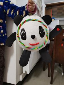 冰墩墩手工制作灯笼_冰墩墩灯笼点亮佳节