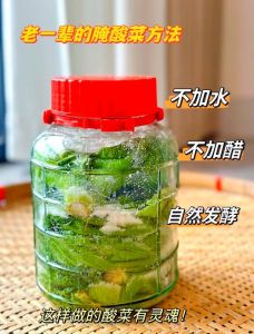 泡青菜叶怎么腌制_选好菜，加盐，密封发酵！