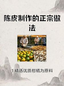 家庭陈皮的制作方法_新会陈皮制作与食用指南