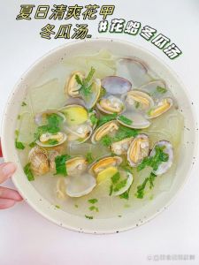 冬瓜蛤蜊汤正宗做法_新鲜蛤蜊炖冬瓜，清爽解暑汤