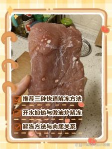 冻肉最快的解冻方法_盐水解冻肉，快又鲜！