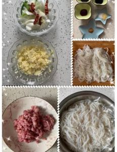 肉焖子制作方法步骤_选肉泡粉条，蒸制多细节