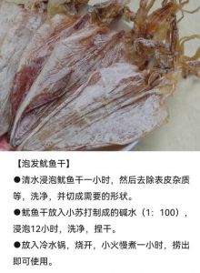 泡发鱿鱼的做法大全_鱿鱼干碱发油发技巧，泡发快速去腥