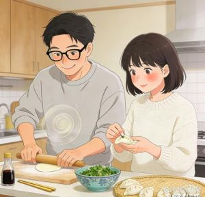 老婆包饺子老公一边吃：一擀一包一入口，家常饺子里的烟火气与夫妻相处日常