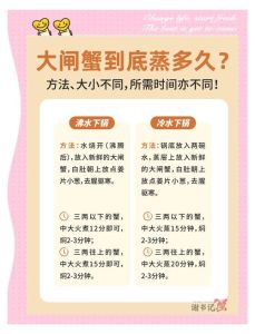 螃蟹蒸几分钟比较好_小蟹10分钟，大蟹18分钟，保弹不柴！