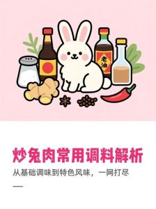 炒兔肉放什么调料_料酒腌去腥，大火快炒加蔬菜