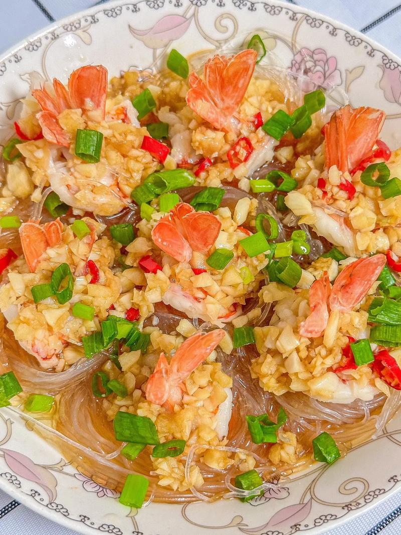 蒜蓉蒸虾的做法_家常美味，简单营养！