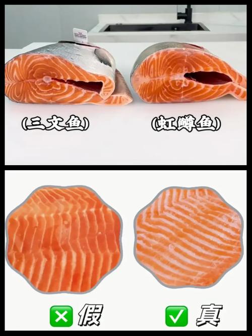 三文鱼肉和虹鳟区别_大西洋鲑与虹鳟的区别，安全生食看标签！