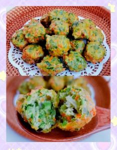 素丸子的正确做法步骤_炸丸子胡萝卜丝防变色，面糊加蛋葱姜末，复炸更酥脆