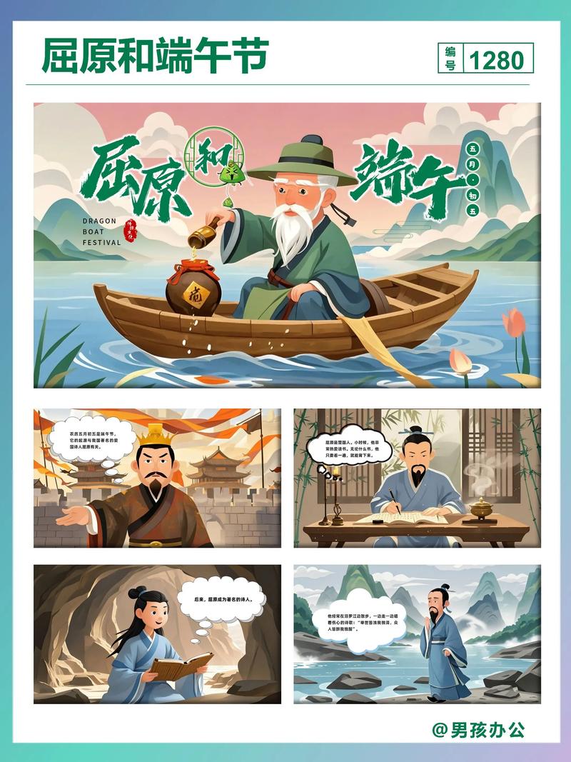 端午节的来历故事屈原_诗魂粽香龙舟情