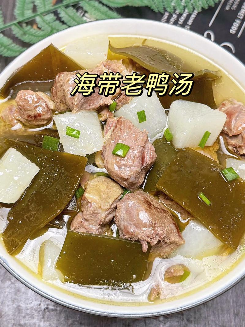 鸭子和海带能一起炖吗_滋补降火，美味营养