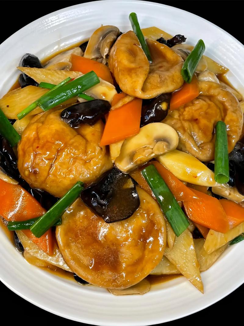 油面筋炒素的做法大全_热油快炒油面筋，配百山祖9菇鲜料，鲜嫩入味！