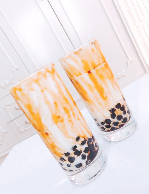 网红鹿角巷脏脏茶的做法_珍珠Q弹加黑糖香，牛奶温热甜度随心