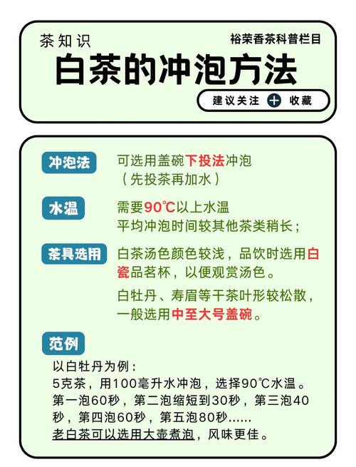 白茶的正确冲泡方法_年份水温器具，新茶快出老茶闷煮！