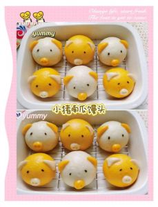 小猪佩奇奶香小馒头的做法_奶香小面点，松软香甜好做