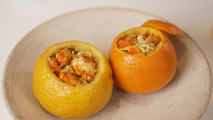 蟹酿橙是什么菜系_秋日时令美味