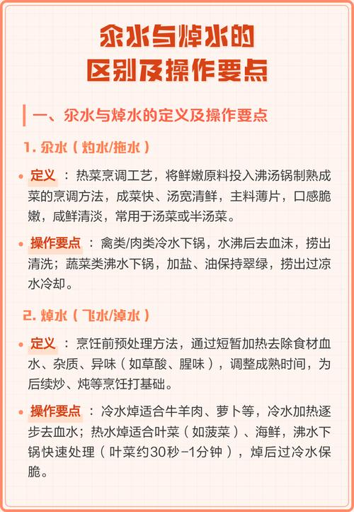 氽水与焯水的区别_汆水焯水有啥不同? 氽水与焯水的区别_汆水焯水有啥不同?