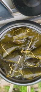 干菜肉粽子的做法_干菜肉香平衡，不泡米更扎实