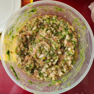 大肉茴香饺子馅的做法_猪肉茴香馅饺子，咸香可口，做法简单！