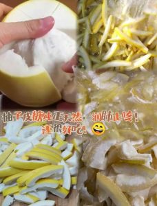 糖柚子皮的家庭制作方法_自制糖渍柚子皮，暖心暖胃超简单！
