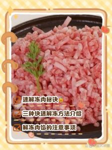 肉馅冻成坨了怎么解冻_肉馅冻坨快速解冻妙招